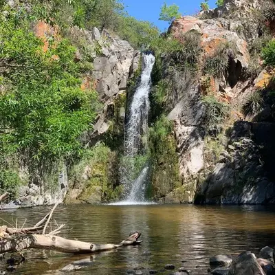 La cascada de la Reserva Natural Salsipuedes